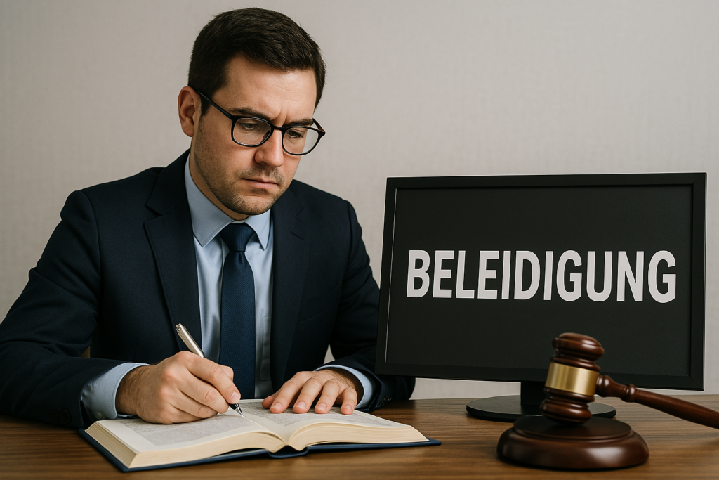 Beleidigung Anzeige